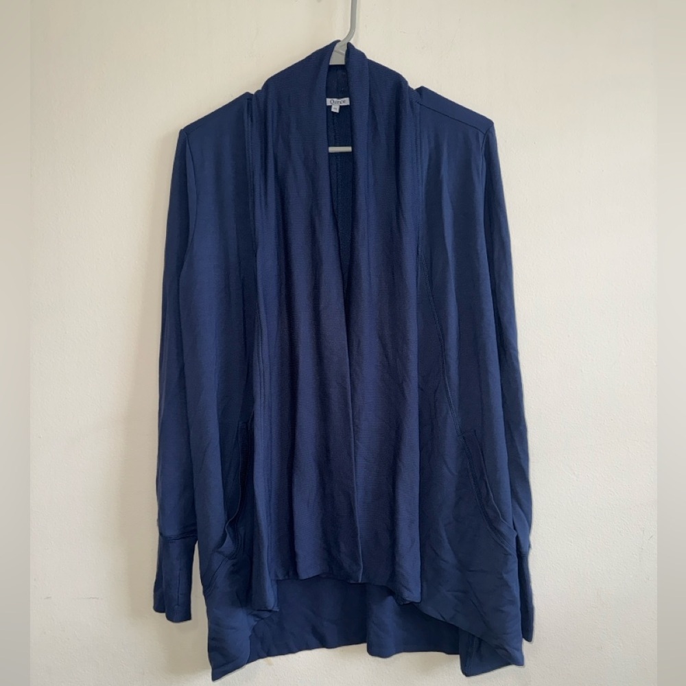 Quince French Terry Modal Cardigan in Navy $89 Size S - Picture 7 of 12